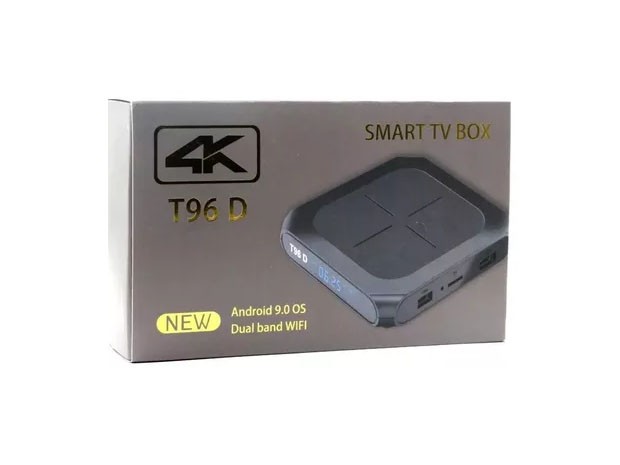 &+ SMART TV BOX QUAD CORE 4K T96D 2GB+16GB